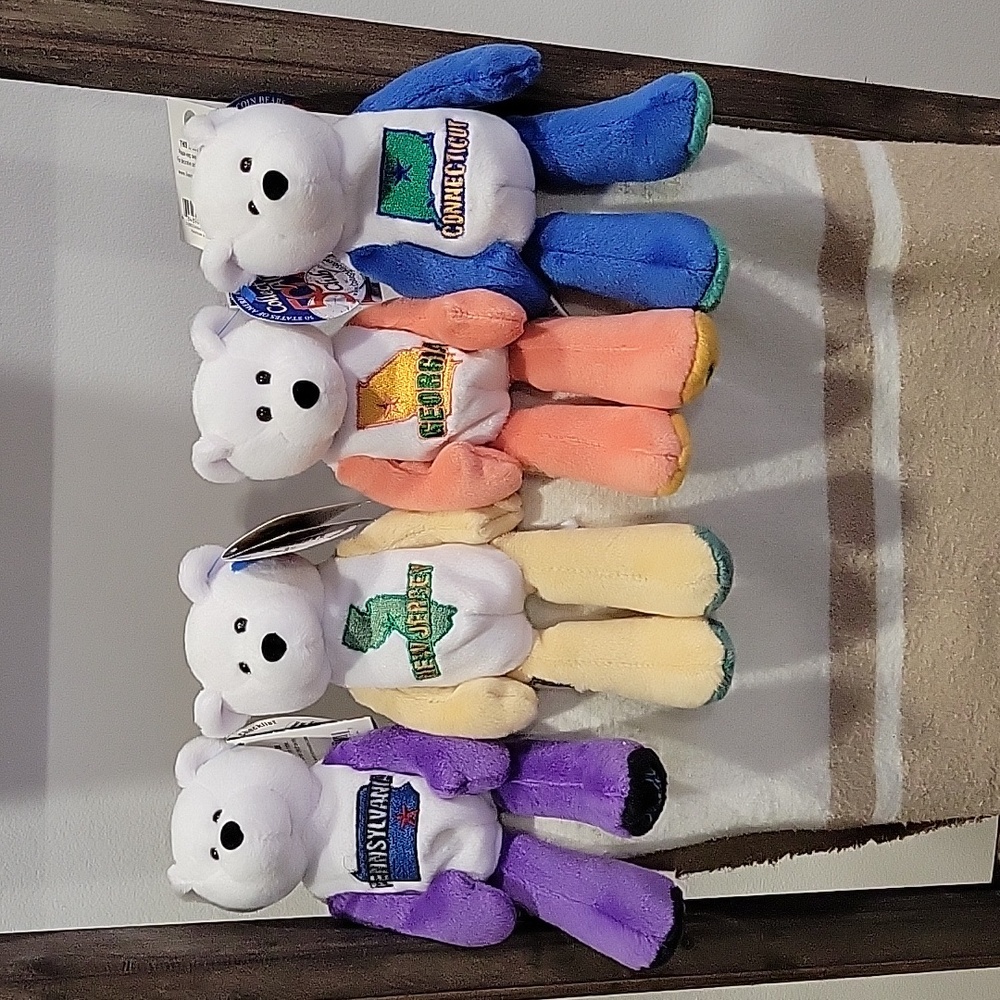 Beanie Baby Coin Bears 2, 3, 4, and 5
